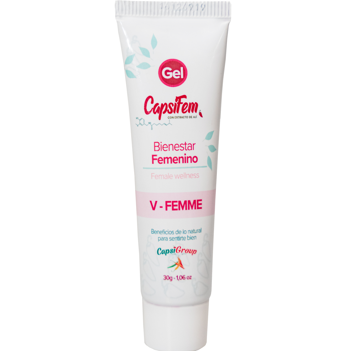 Capsifem® Capsaicin Gel 3-pack bundle for menstrual cramp relief, natural organic formula for women and teens, shown in a display image.