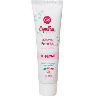 Capsifem® Capsaicin Gel 3-pack bundle for menstrual cramp relief, natural organic formula for women and teens, shown in a display image.